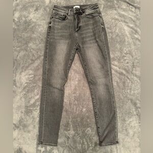 LOFT Gray Skinny Jeans Stretchy Fit